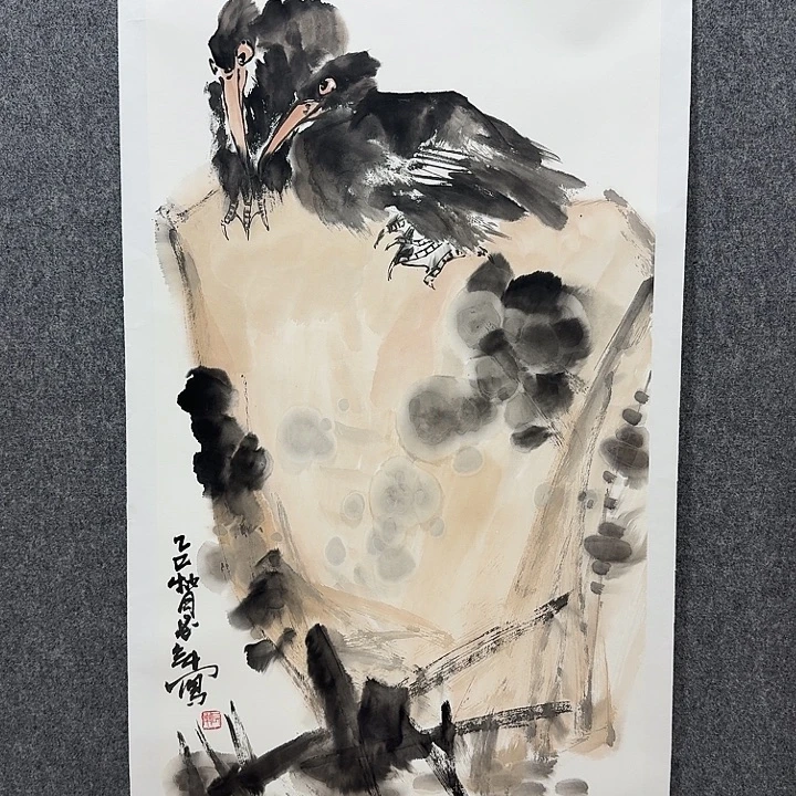 国画靳长年老师手绘