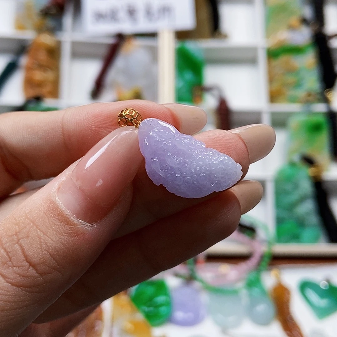 颈饰未镶嵌翡翠天然翡翠A货