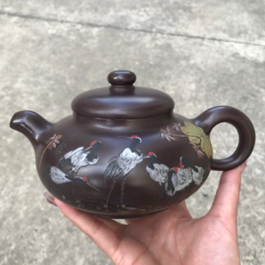 重器推荐【扁韵】 百年锡山底老紫泥 460cc 作者：邵沛华