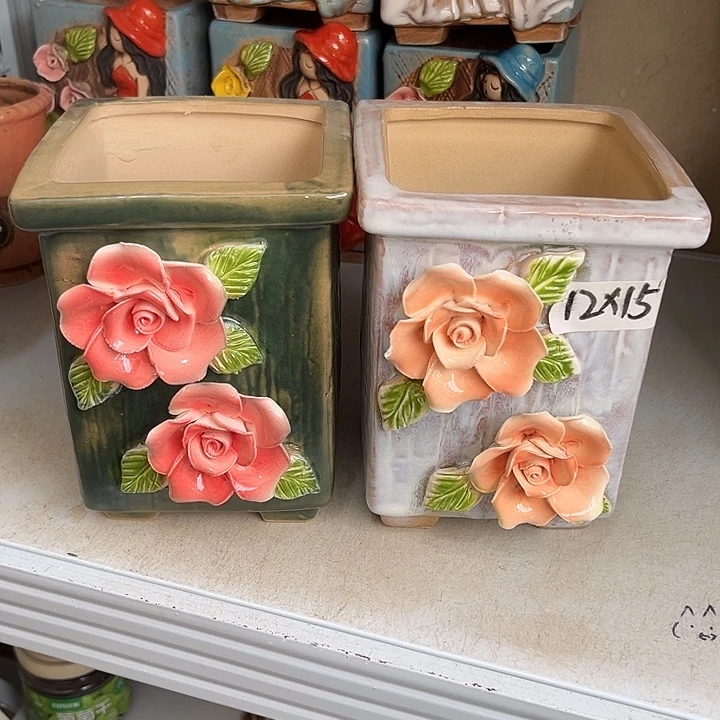 粗陶材质多肉花盆