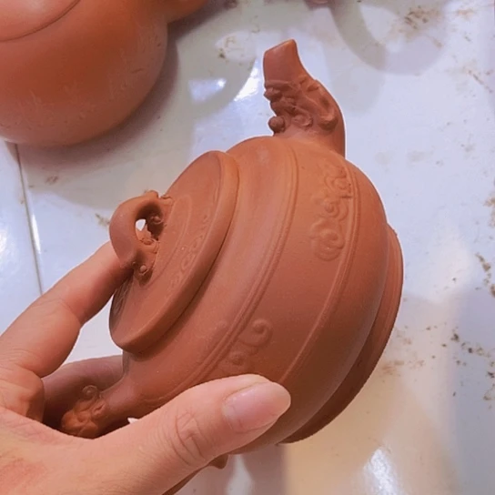 全手工制作宜兴紫砂壶微瑕