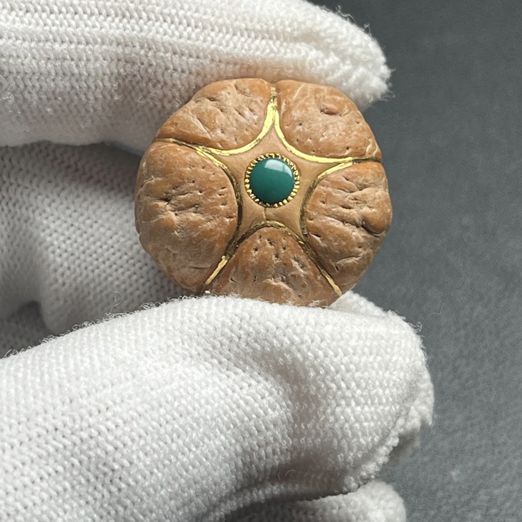 尼泊尔菩提(五星单颗23.5mm左右双面精工镶嵌24k带矿）