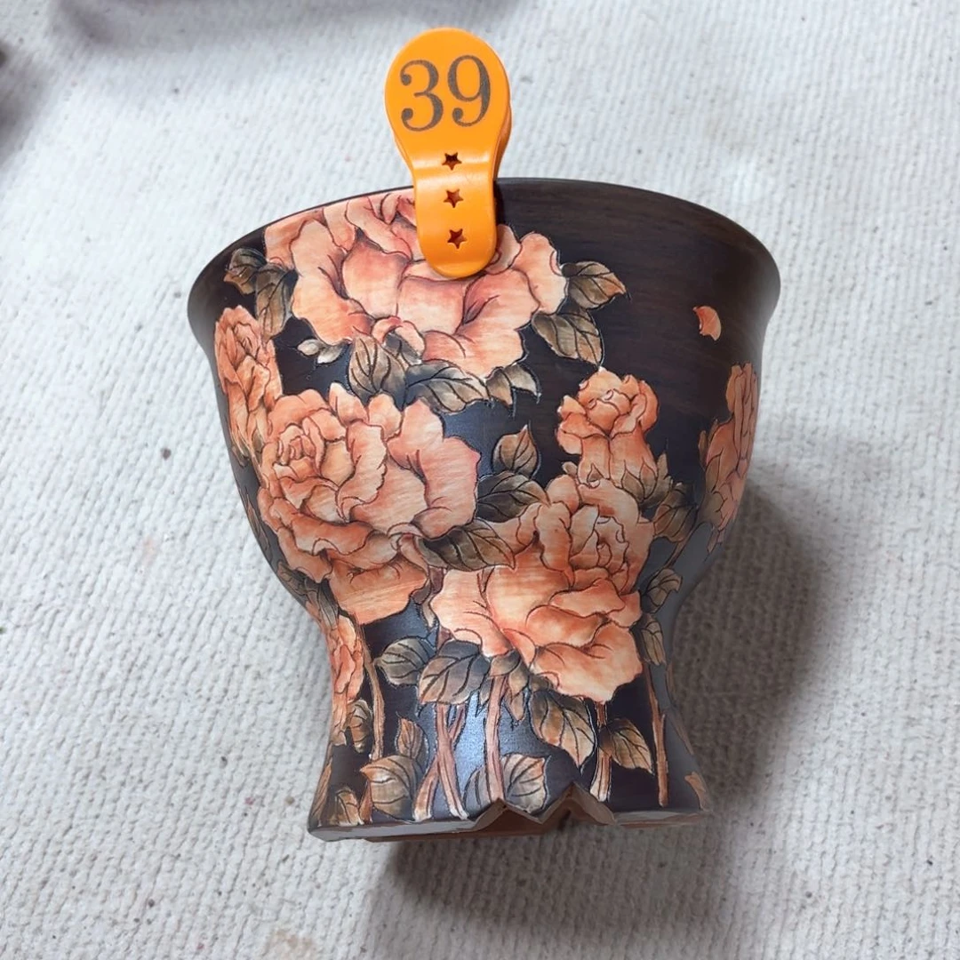 陌***涵紫砂花盆陶瓷多肉花盆精品