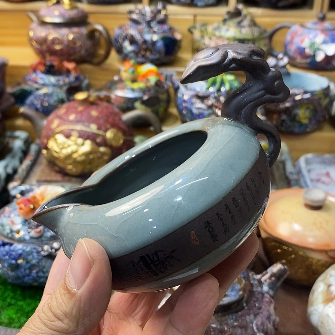 粗陶志野柴柴茶器