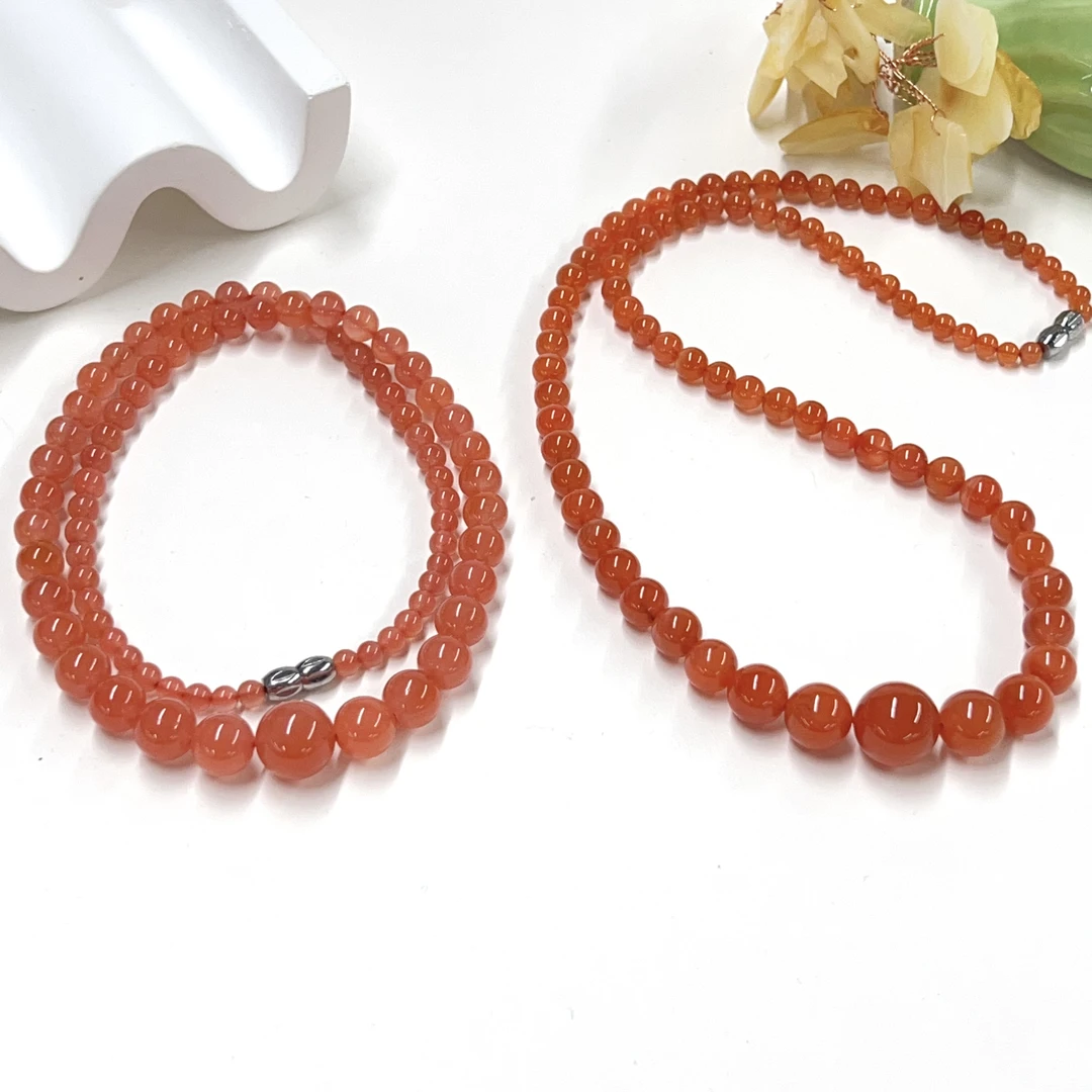 【小宝珠宝】22 S96563-南红塔链-多样性发一件-3.5-11.5mm