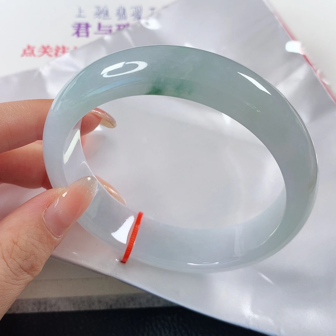 翡翠手镯未镶嵌 正圈①⑤③64圈
