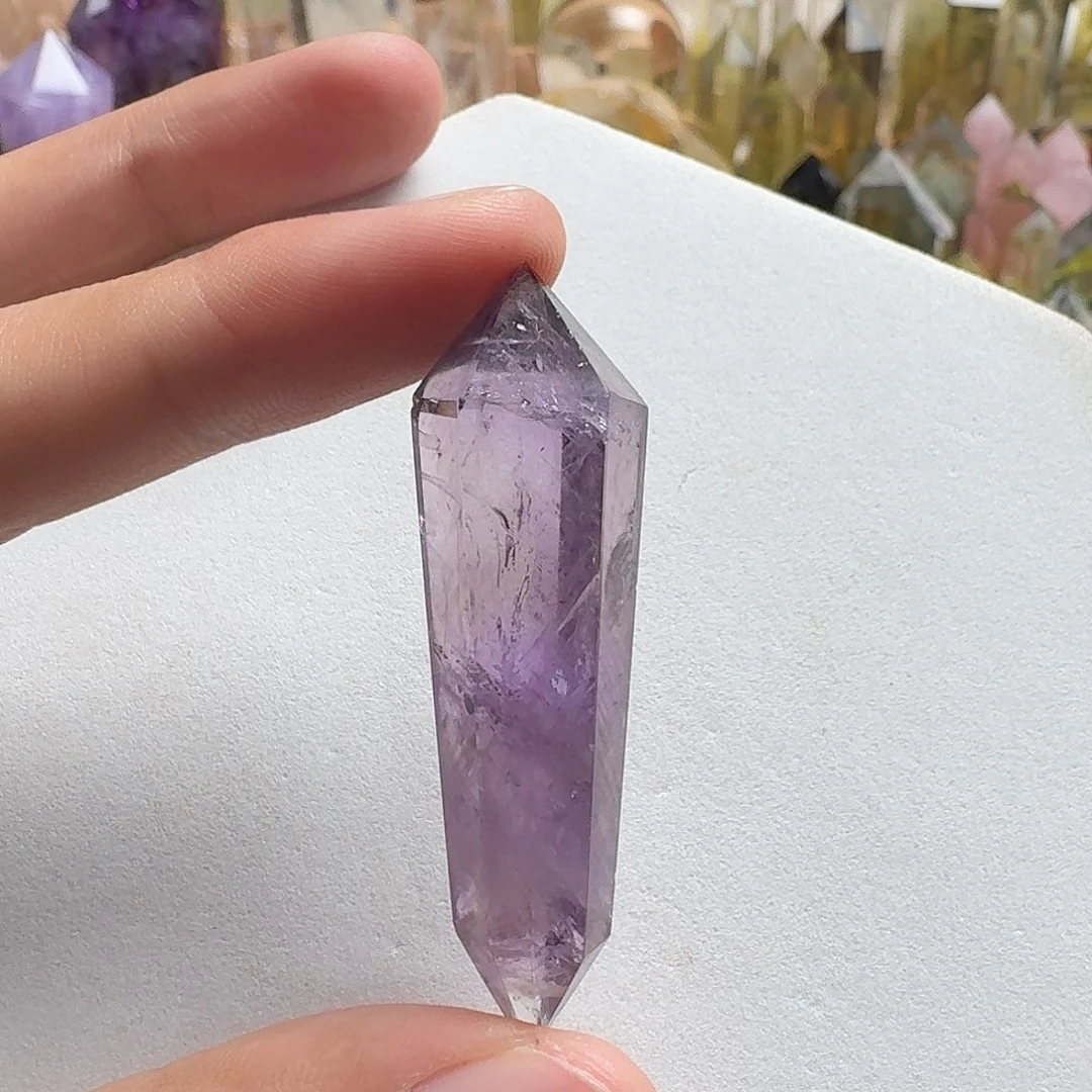 珠宝半成品水晶未镶嵌紫晶