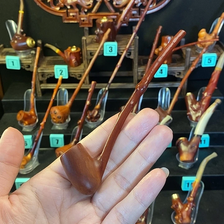 大叶紫檀（黑酸枝木类）檬子木烟斗