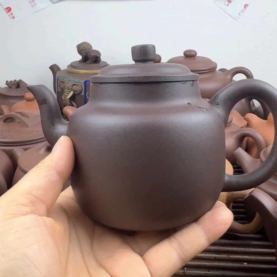 茶壶紫砂350cc宫灯紫泥