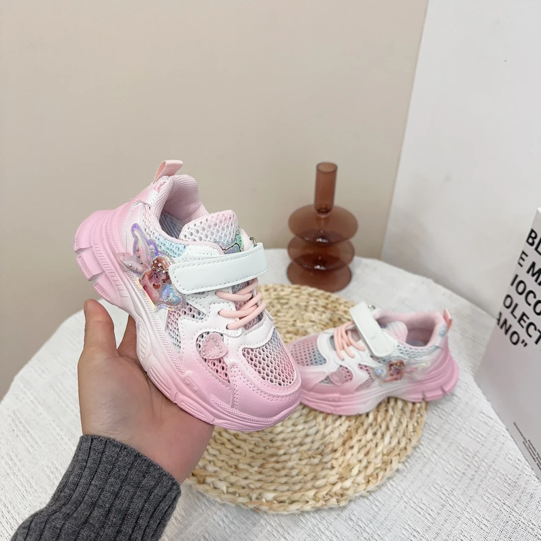 春夏新款儿童运动鞋公主风女童老爹鞋005