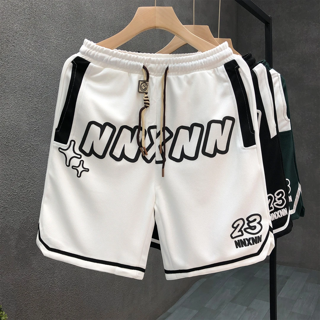 设计感时尚运动短裤男潮牌夏天五分裤2025夏季新款男士美式篮球裤