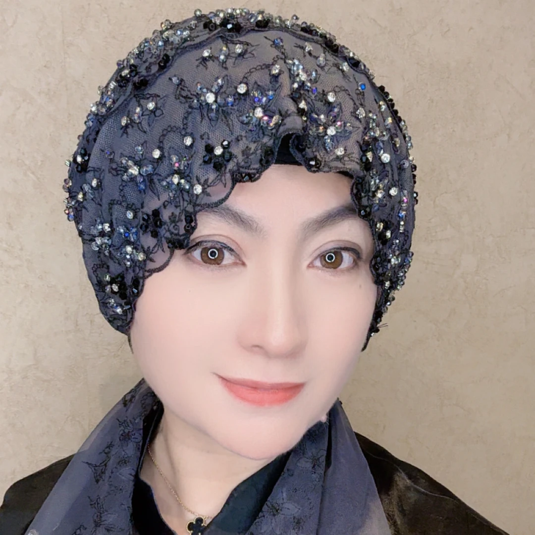 时尚百搭披肩帽镂空女士【全国包邮】包头帽