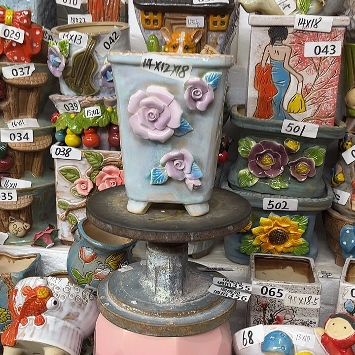 粗陶材质多肉花盆