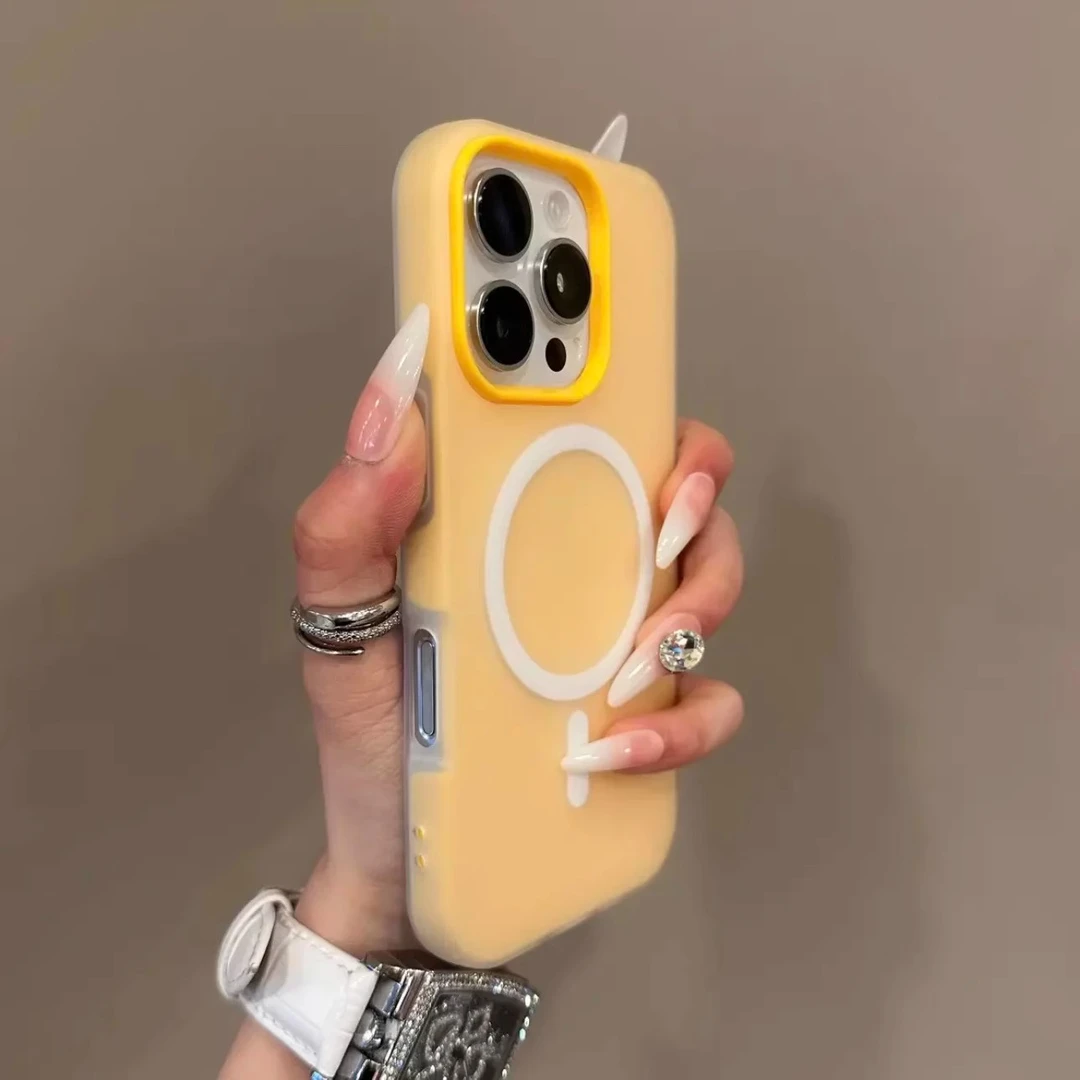 磨砂果冻磁吸二合一适用苹果17AIR手机壳iphone16151413简约双层