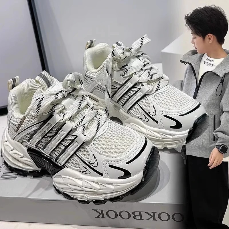 ABC男童鞋子2025春秋季女童鞋炸街老爹鞋中大童运动鞋儿童跑步鞋