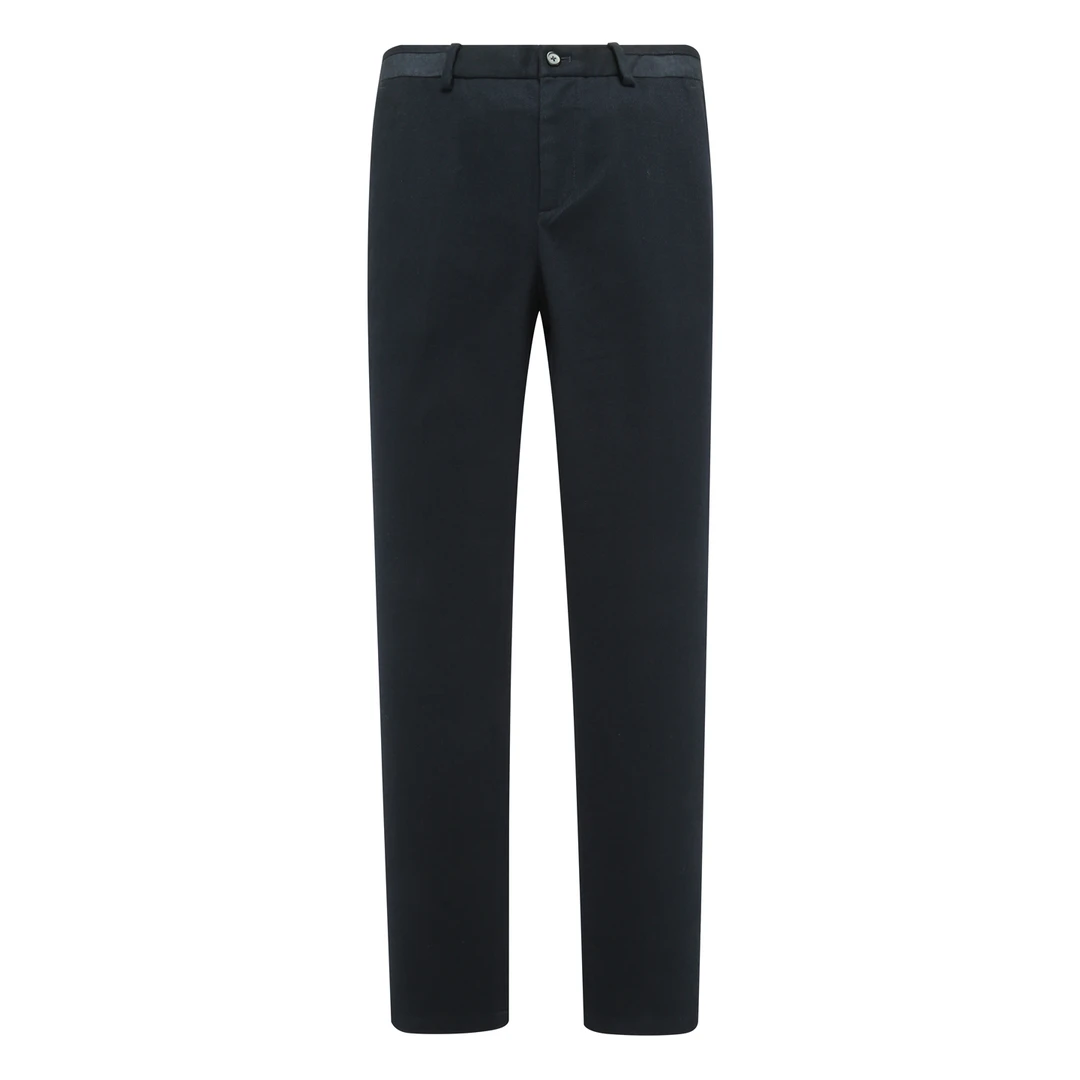 MY406美春秋厚度男式休闲裤 棉中腰修身商务休闲长裤 深蓝色弹力