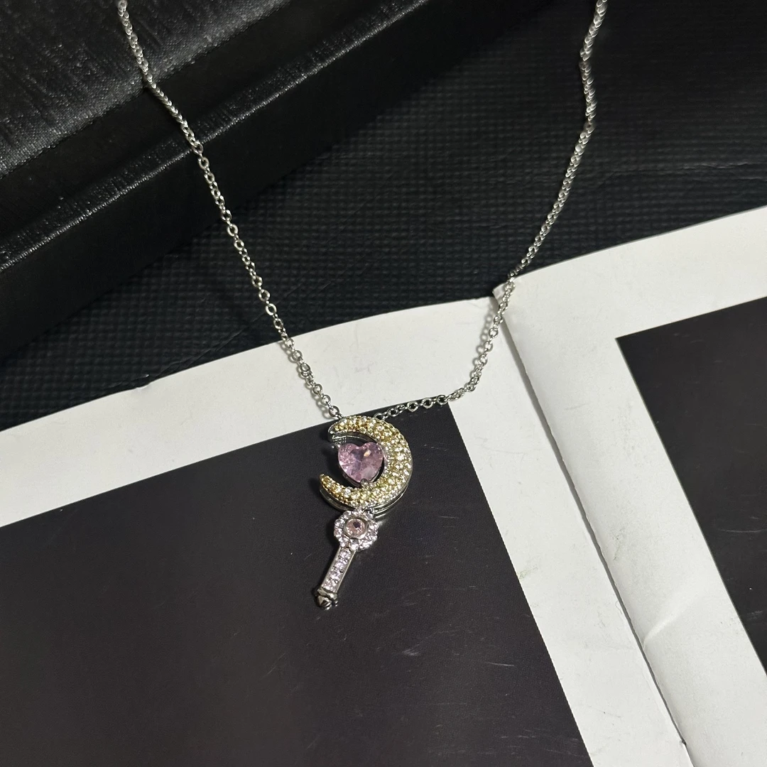 铜合金项链 2181 心月项链