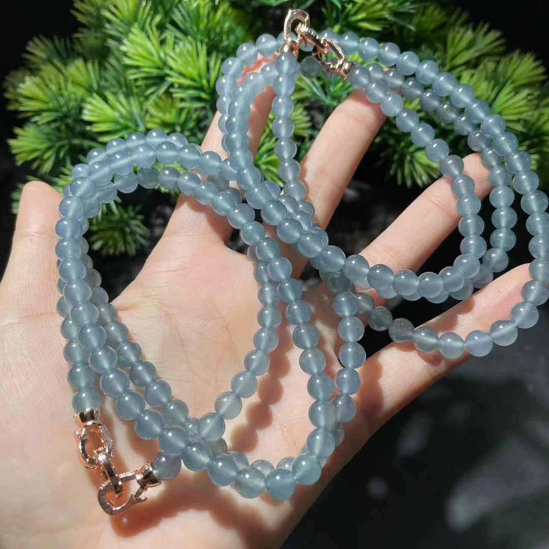 【玉经纶】20258/Q30-天然A货翡翠珠链-多样性发其一6mm/约100颗