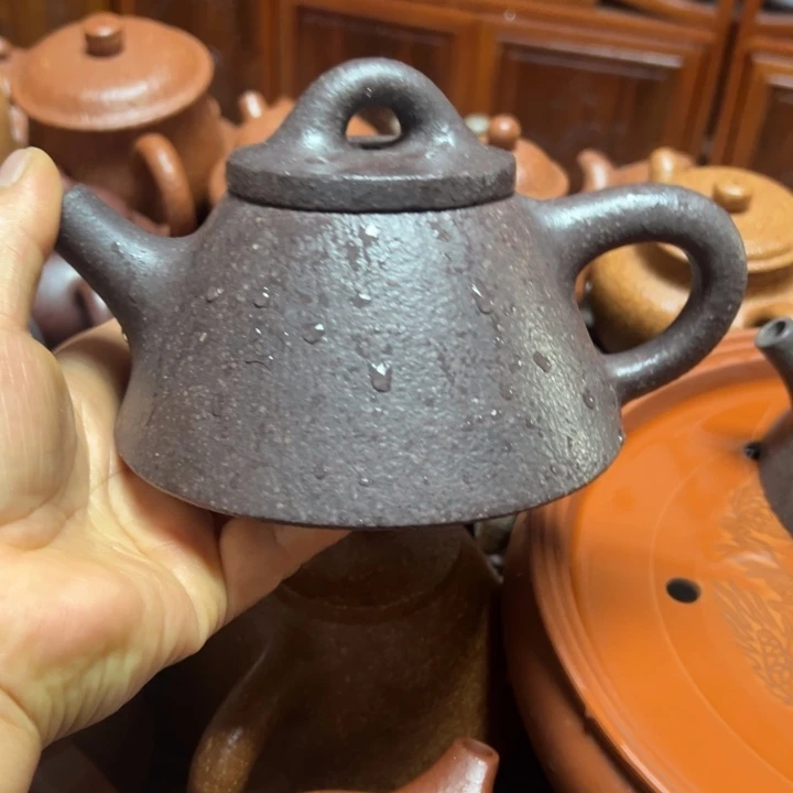 茶壶紫砂仙***哥宜兴原矿天青