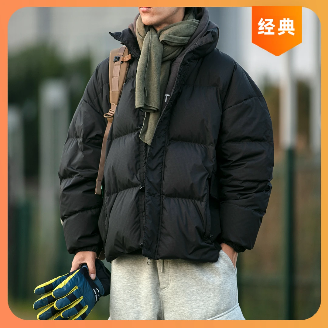 日系面包羽绒服男冬季加厚保暖宽松美式工装外套轻量休闲御寒上衣