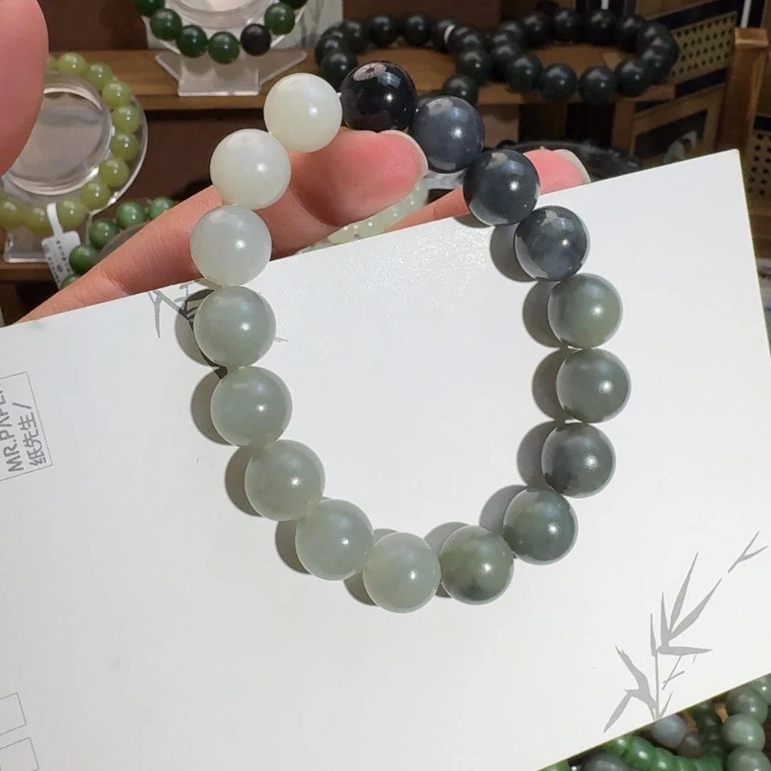 和田玉未镶嵌手链