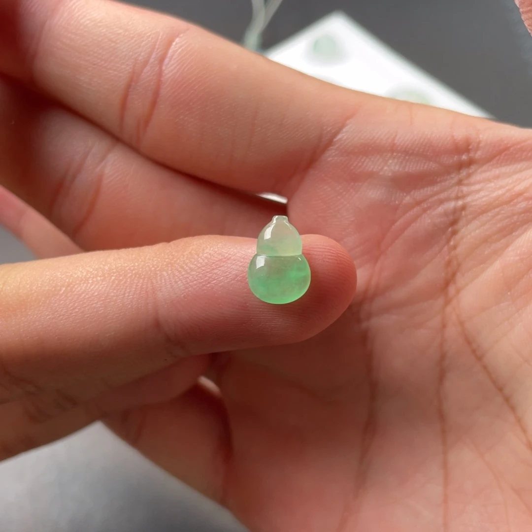 翡翠未镶嵌挂件天然缅甸翡翠葫芦