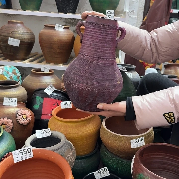 瑕疵紫色双耳540高度28口径8