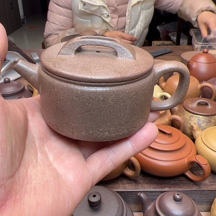 段泥茶壶清降坡泥半手精工制作汉瓦170c c