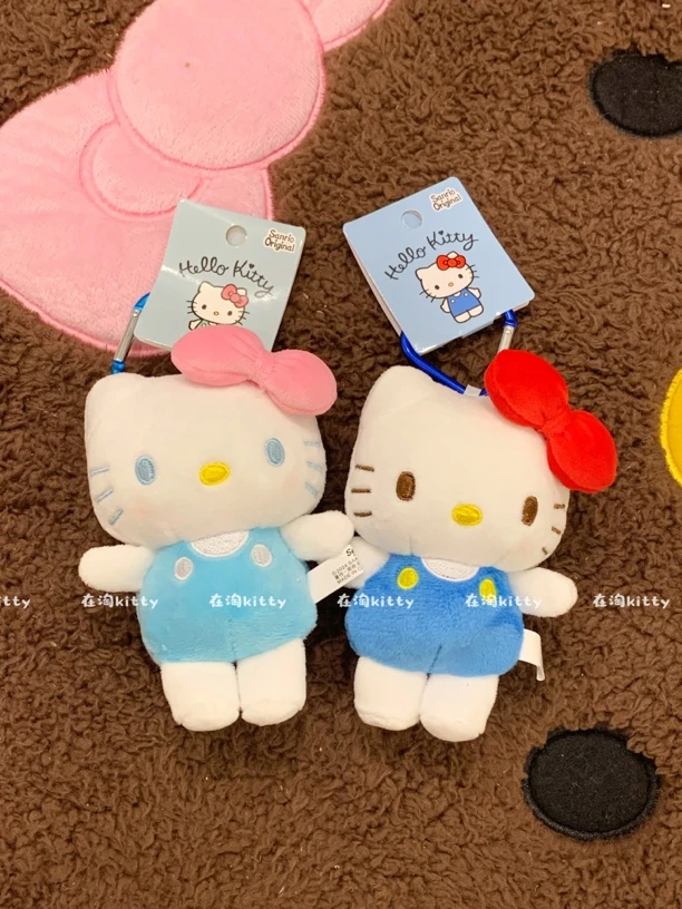 可爱Hellokitty基础背带裤kitty包包挂件挂饰毛绒挂件