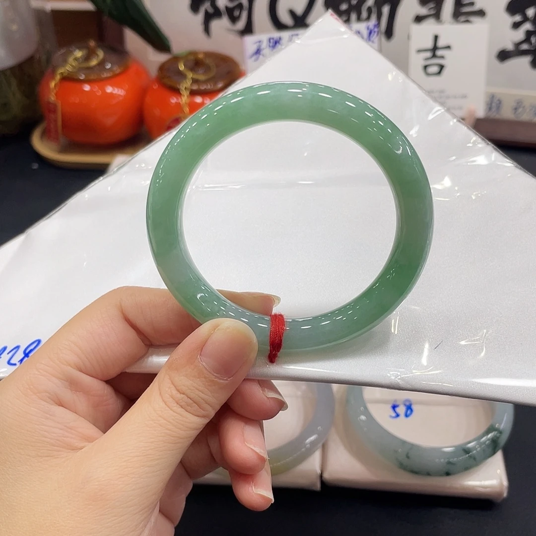 翡翠未镶嵌手镯天然缅甸A货翡翠手镯8