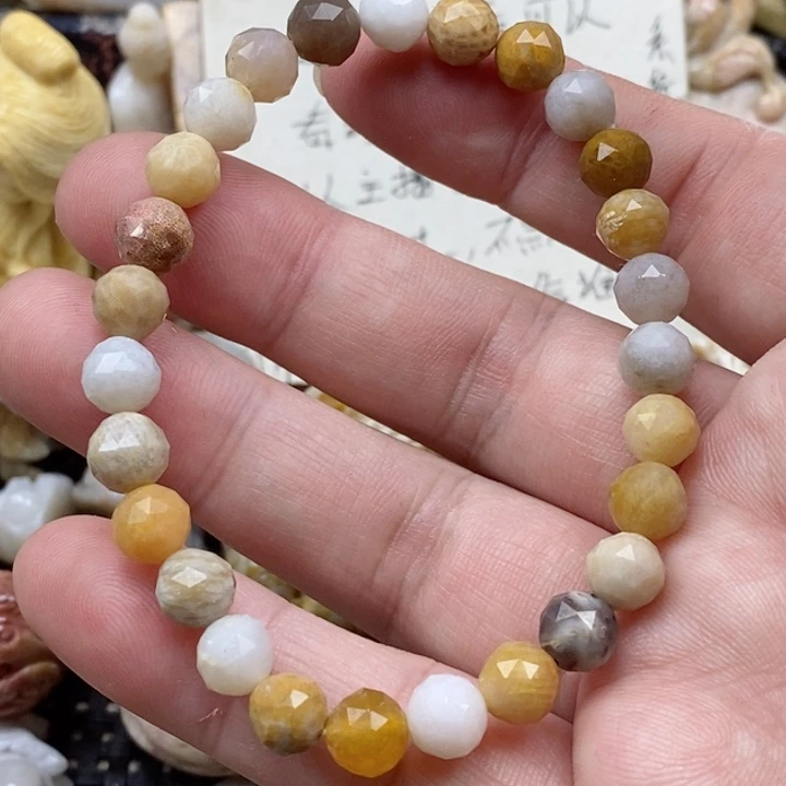 颈饰未镶嵌硅化珊瑚（珊瑚玉）