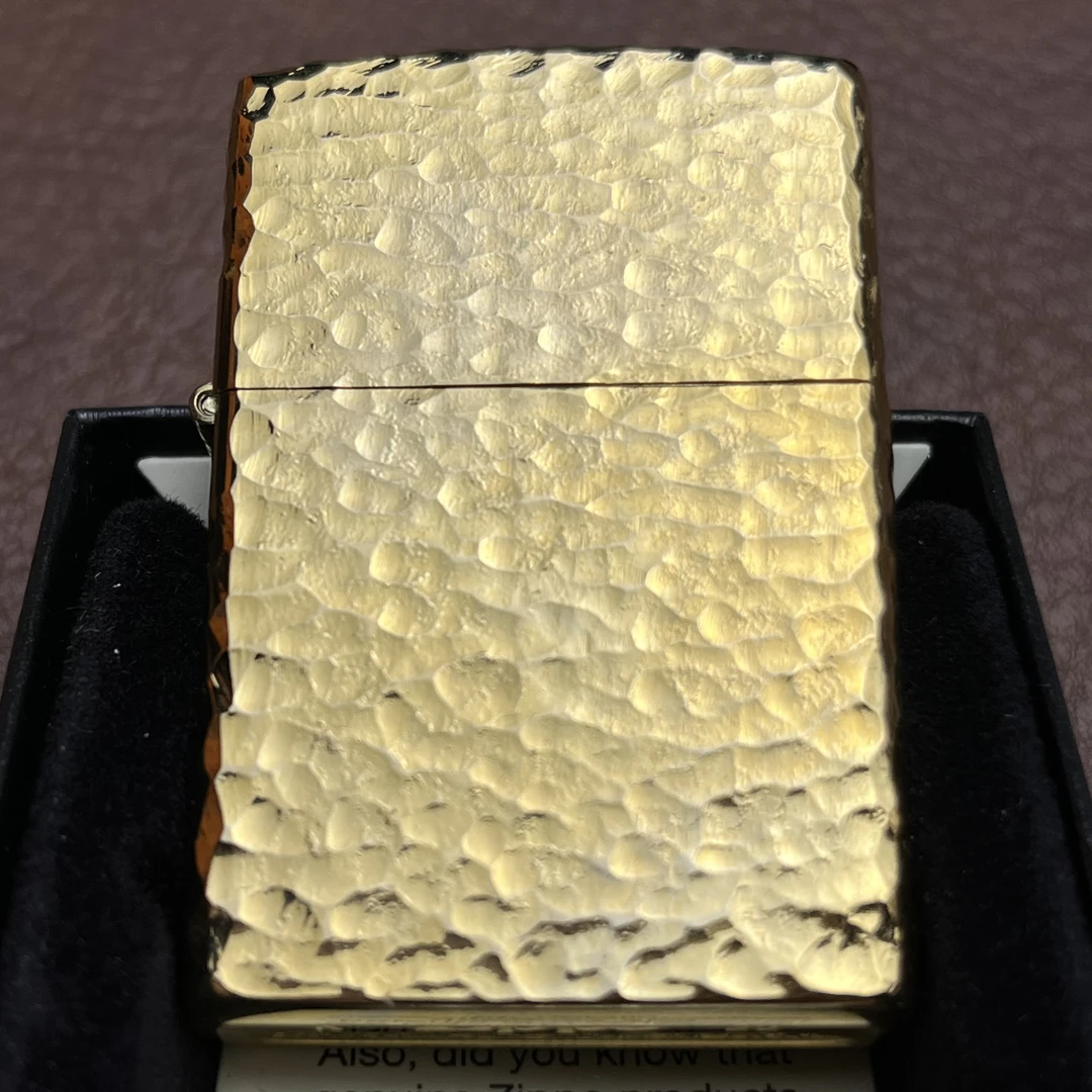 Zippo打火机镀金陨石坑DY9912DK