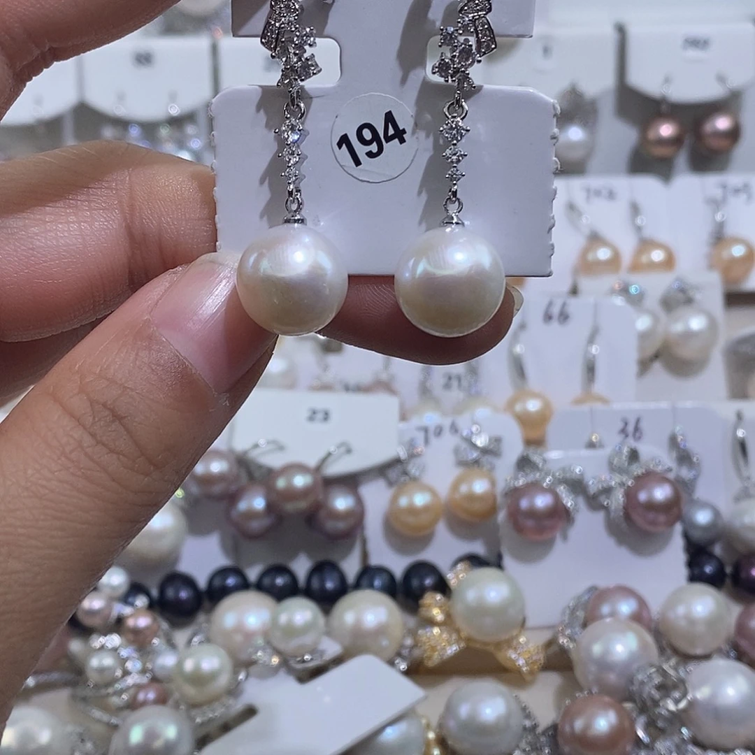 未镶嵌淡水珍珠耳饰w12.5