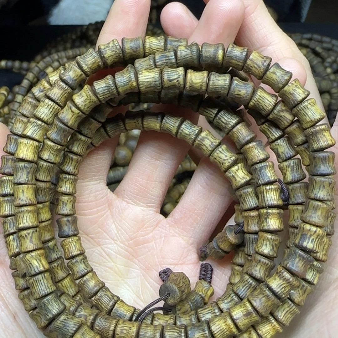 沉香沉香碎屑+竹节珠多圈16克加多样性发一