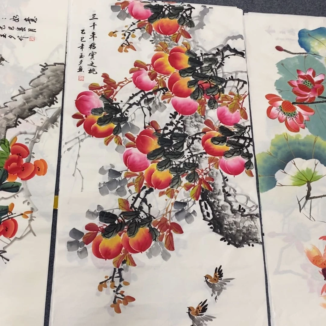 国画尺寸140✖️70精品四尺手绘画