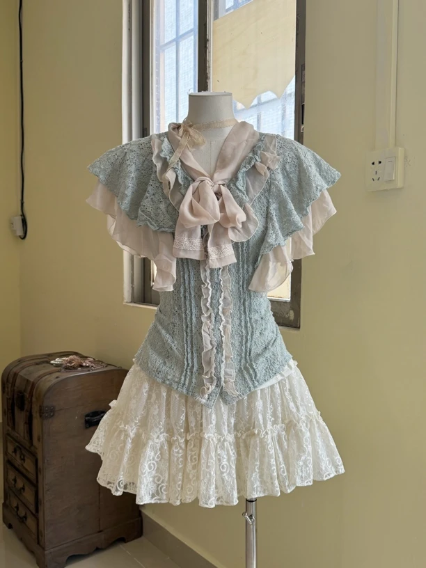 啵啵间专拍39-59古着vintage吊带上衣蛋糕裙