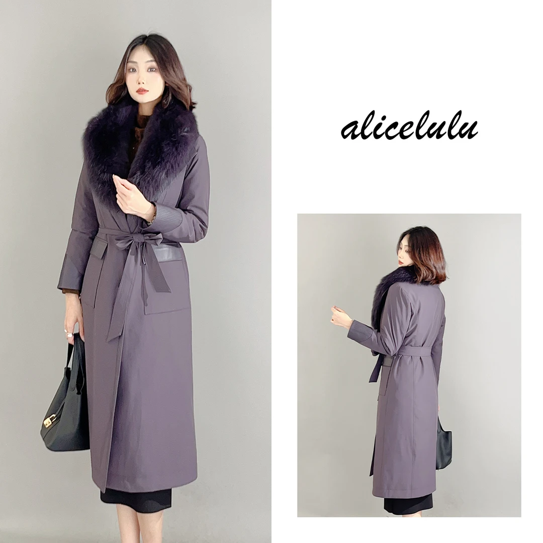 1 ALICE “贵气袭人”羽绒服 奢贵鹅绒 羊皮毛领 S2140157Kr