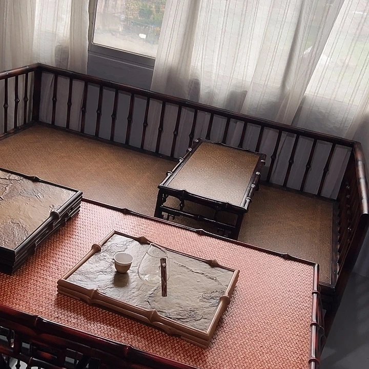 三***茶笻竹家具笻竹罗汉床