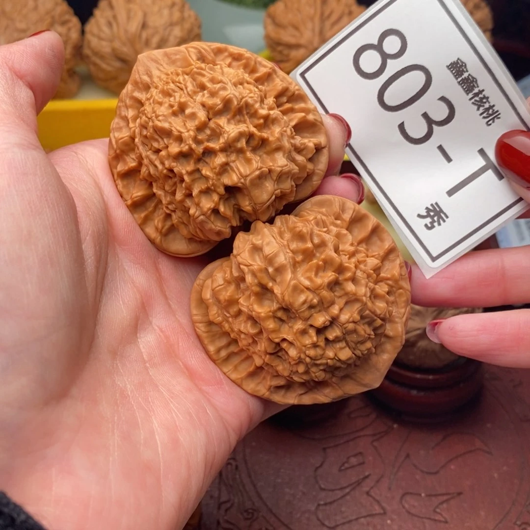 文玩核桃把件官帽50