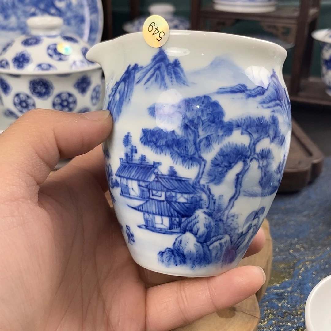 瓷片景德镇手绘青花茶器549