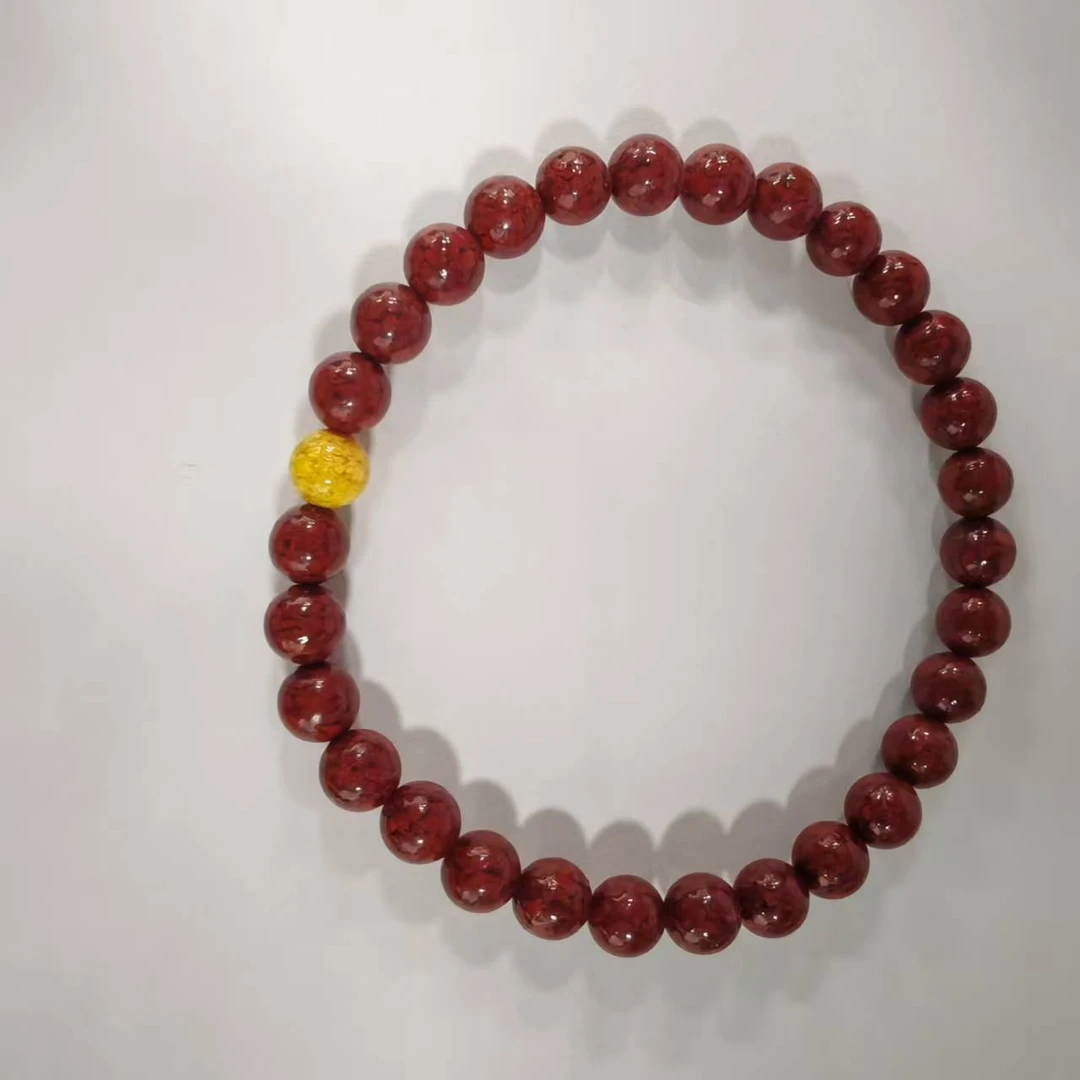 含辰砂工艺品 N010-经典晶体卡6手串