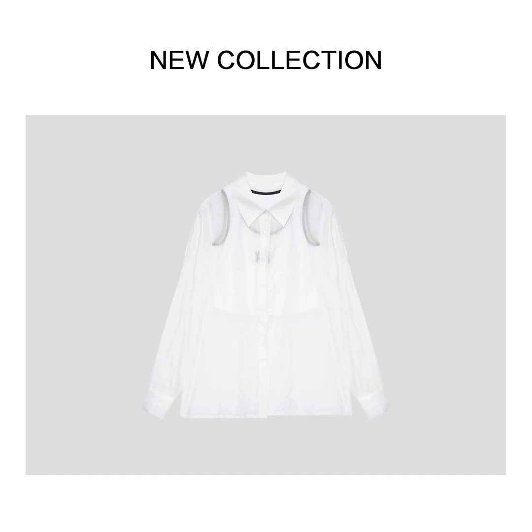 【芳芳专属】C1F27006 简约现代白色衬衫