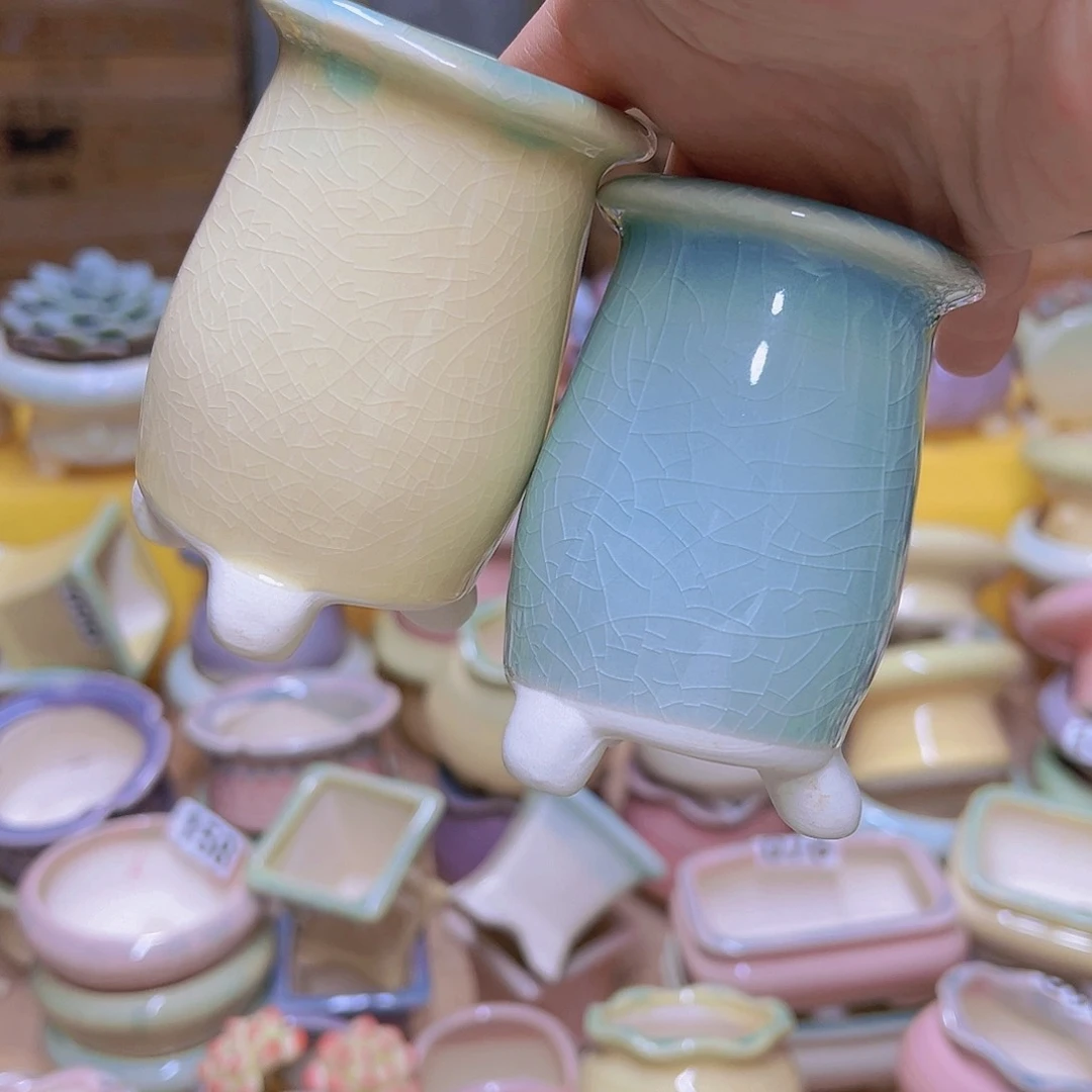 红陶陶瓷花盆当场满12包邮