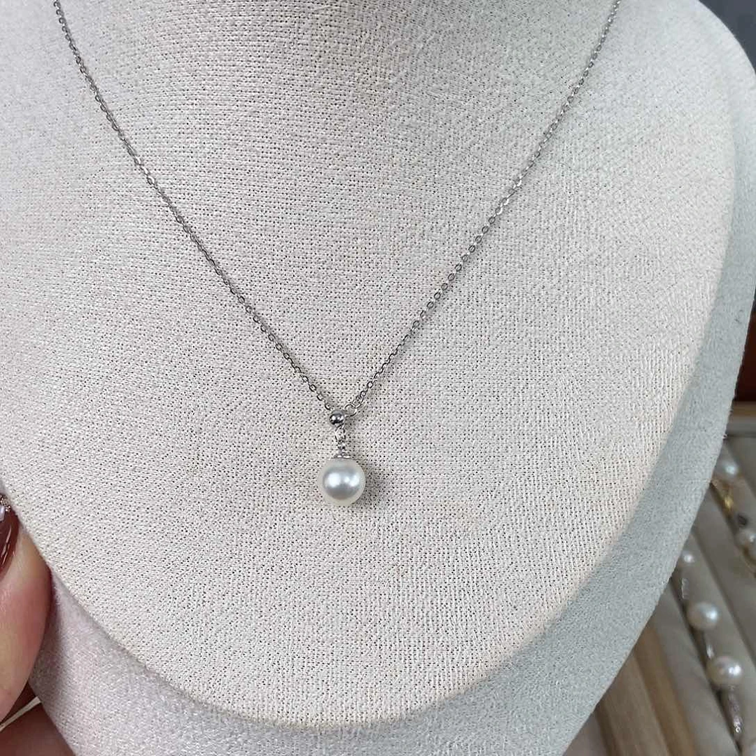 淡水珍珠戒指银S925镶嵌