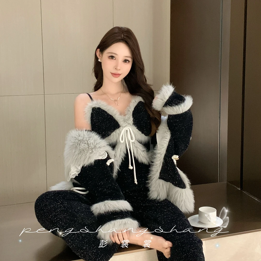 彭裳裳【璀璨星河】冬装上新女士潮流保暖睡衣可爱风百搭舒适居家