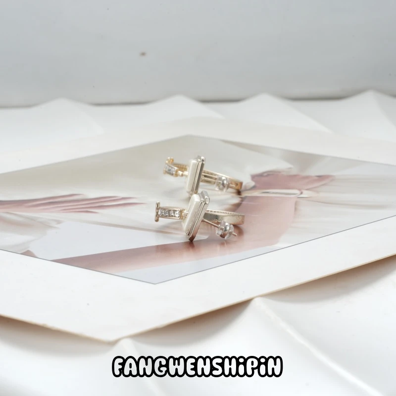铜合金锆石耳饰 【镀K金】【925银针】耳环3747