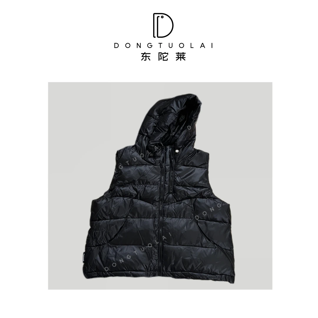 《太阳》棉服短款舒适时尚休闲黑色秋冬保暖冬季百搭简约马甲纯色