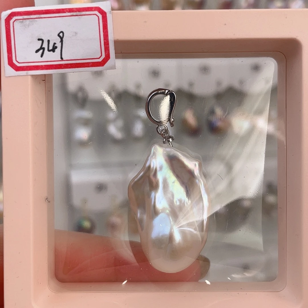 淡水珍珠颈饰银S925镶嵌阿*