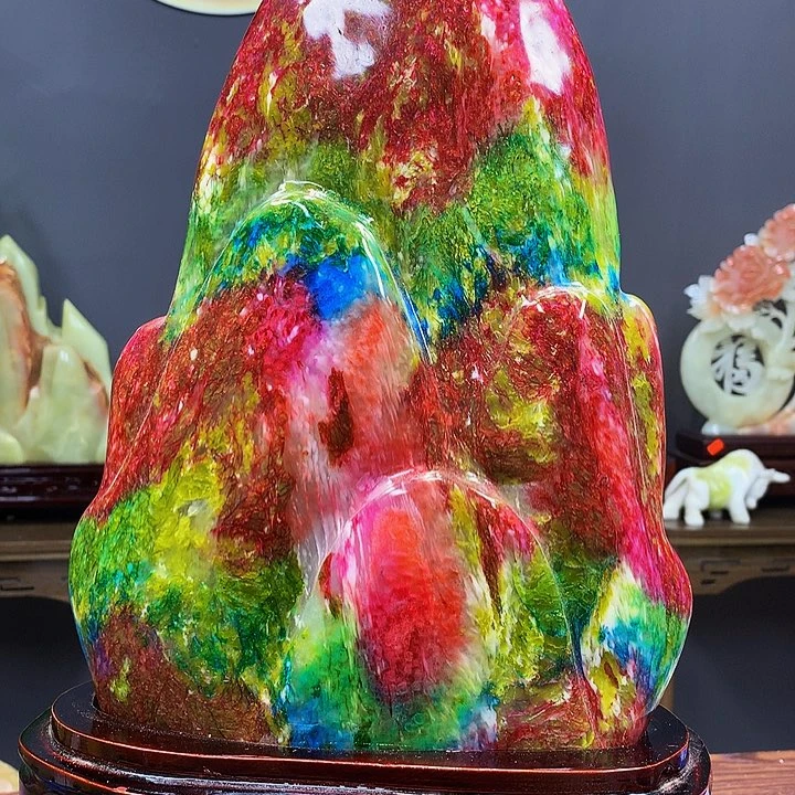 石材靠山摆件创意摆件