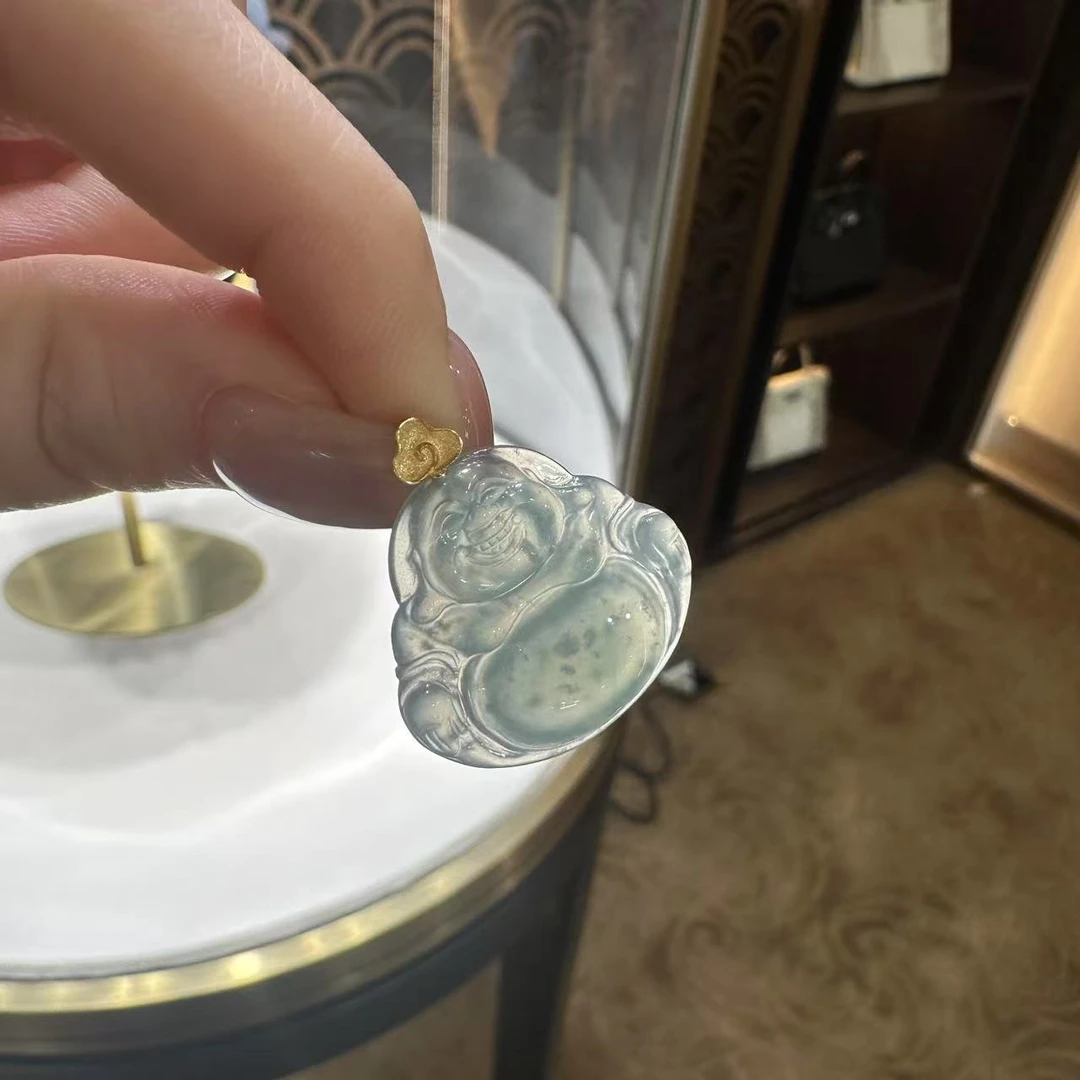 翡翠佛公吊坠   多样性团购发一件